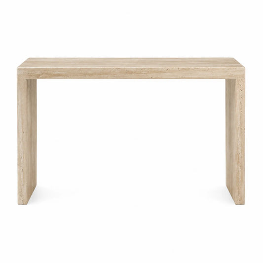 Stolik konsolowy z trawertynu prostokątny 120x40x80 cm